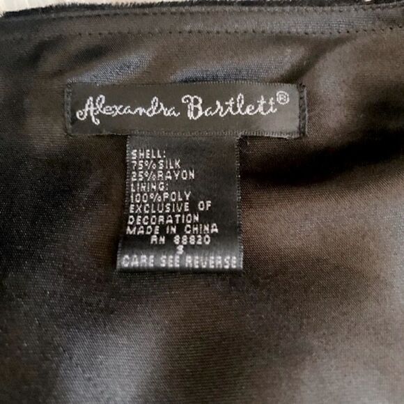 Alexandra Bartlett Black Velvet Blouse Size Small - Picture 10 of 10